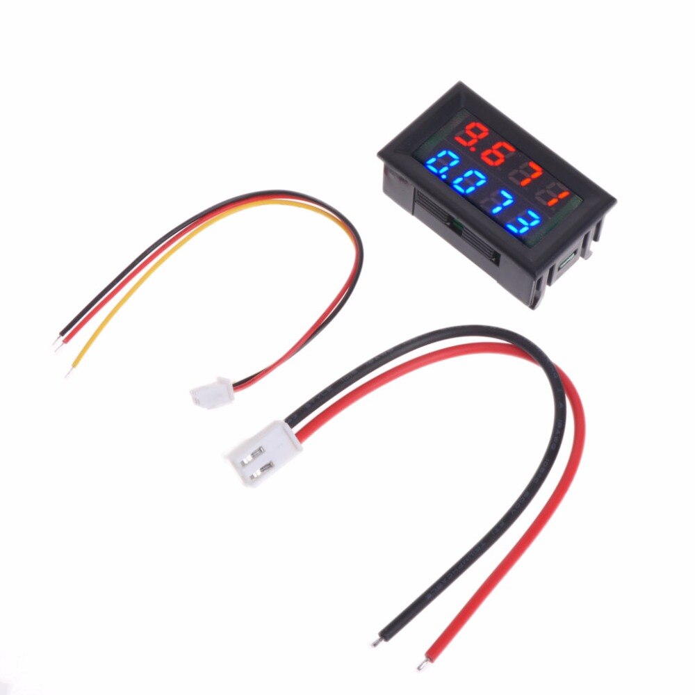 0.28 inch Digital DC 4 Bit DC 100V 10A Voltmeter Ammeter Voltage Current Meter Tester Tools-