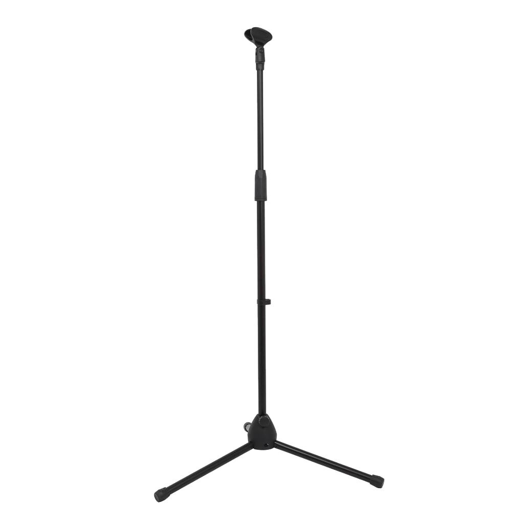 Foldable Adjustable Desktop Tripod Microphone Stand with Mic Clip Holder Bracket for Meeting Lectures Podcasts