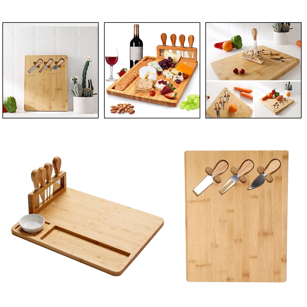 Wooden Cheese Board Set Serving Meat Board for Christmas Birthday Accessory