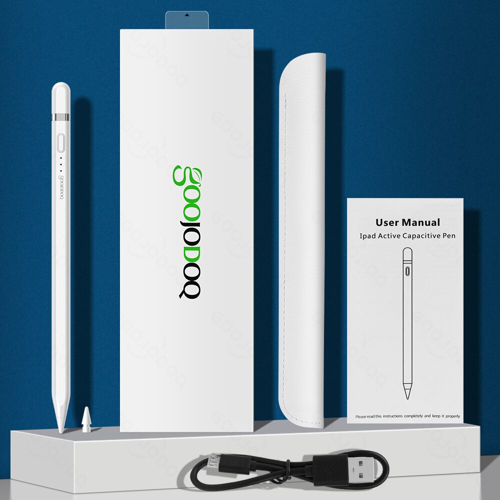 GOOJODOQ Pencil for iPad Pen for Apple Pencil 2 1 Tilt Palm Rejection for iPad Pencil Lapiz 애플펜슬 Stylus pen: Default Title