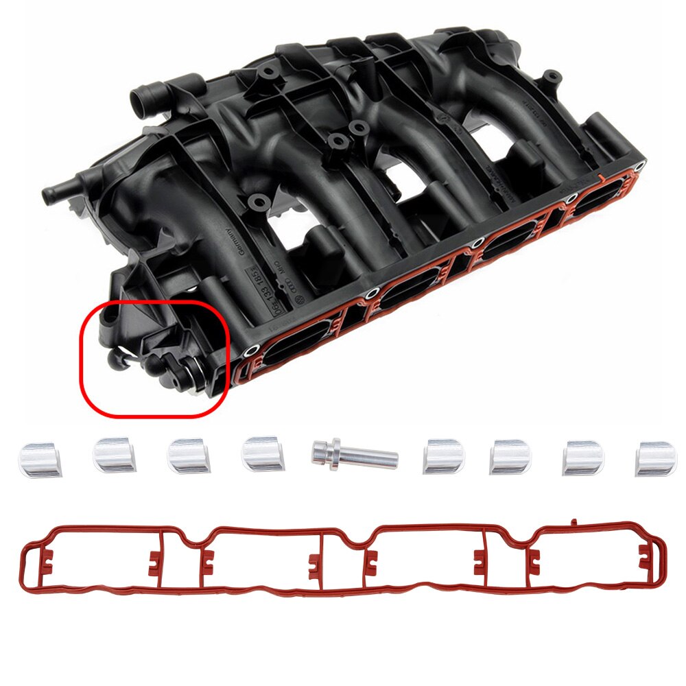 For Volkswagen 2.0 TFSI Replacement Inlet Intake Manifold Runner Flap Delete Removal Blanks Repair Kit Car Accessories