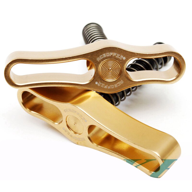 TWTOPSE Bicycle Hinge Clamp Lever For Brompton Folding Bike Bicycle Clamp Plate Lightweight 38g CNC AL7075 Aluminum 2 pcs hcl-2: Champagne Set