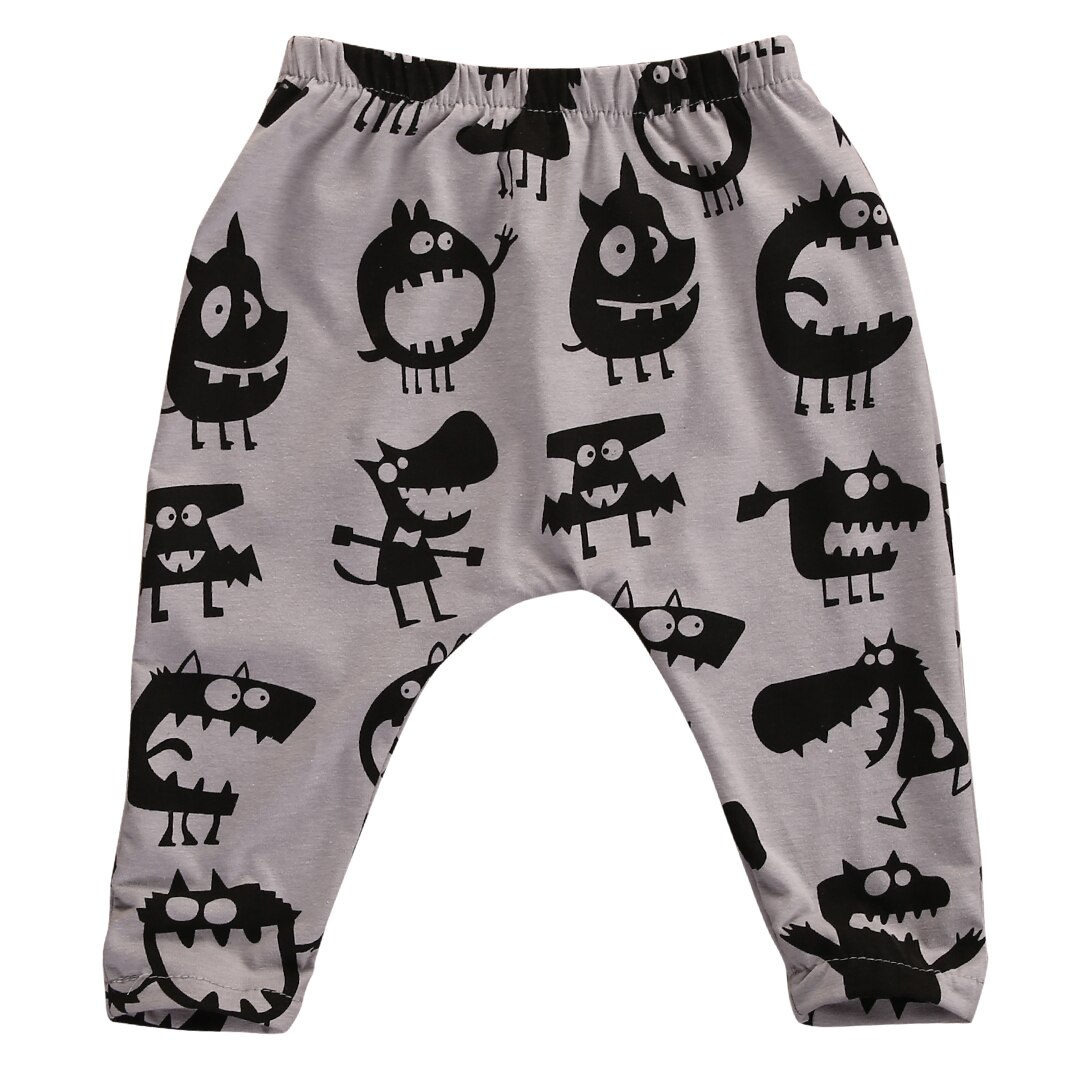 Pudcoco Babys Broek Katoen Peuters Zuigelingen Kids Baby Jongens Meisjes Harem Lange Broek Broek Leggings Bottoms: Grijs / 6m