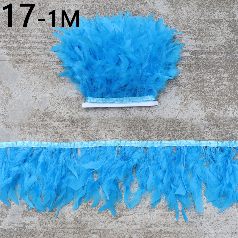 Ruban de plumes doux sans perte, 1m, 20 couleurs, bricolage artisanat jupe robe vêtements chaussures décoration couture bijoux accessoires: 17