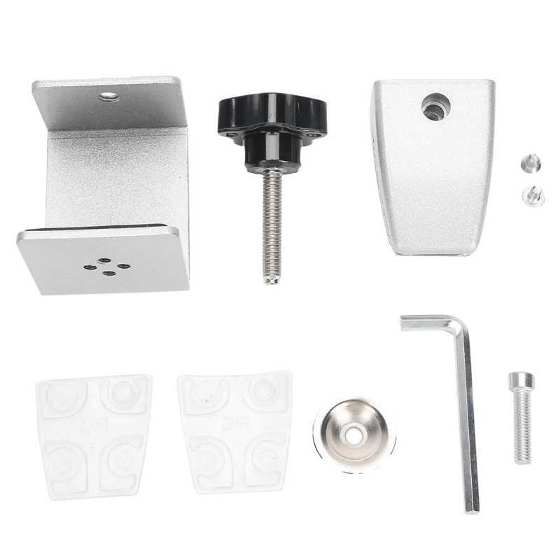 Verdikte Verstelbare Scherm Clip Punch-Gratis Bureau Clapboard Klem Glas Bevestiging Klem Beugel