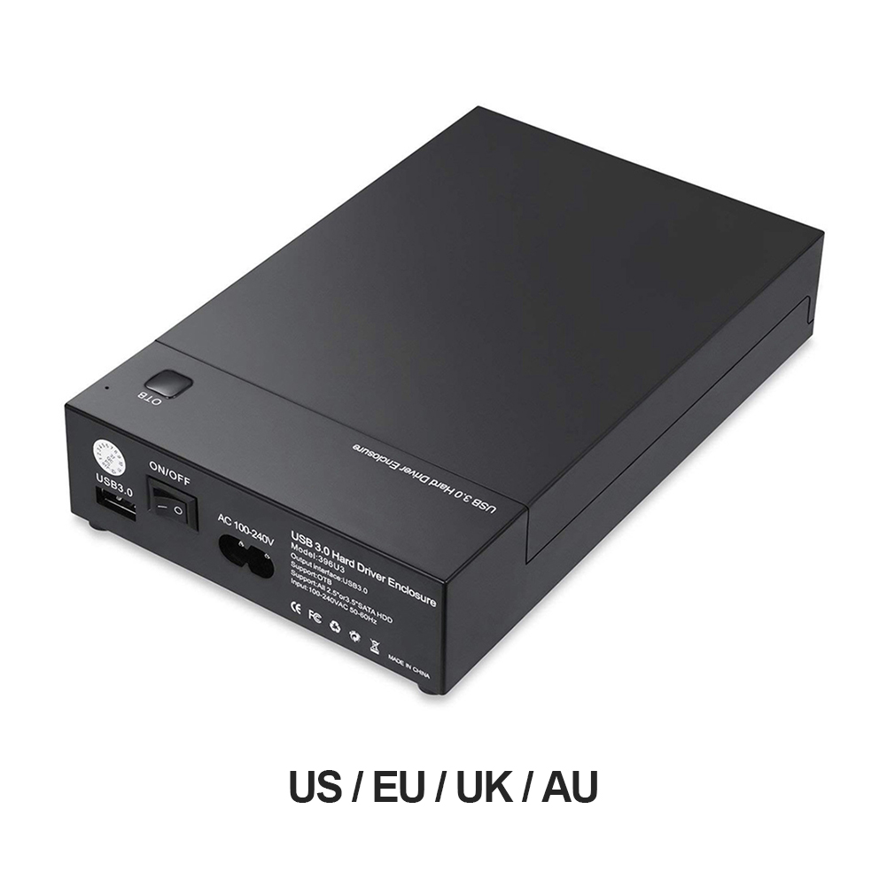 Boîtier pour disque dur externe USB 3.0 vers SATA III, pour 2.5, 3.5 pouces SSD, 396U3