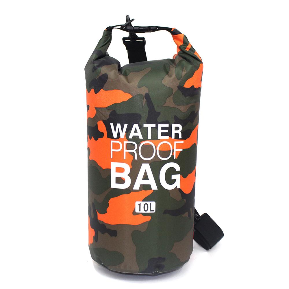 2L 5L 10L 15L ultralight swimming bag dry 6 color outdoor nylon kayak river storage drifting PVC waterproof drifting bag: 10L C