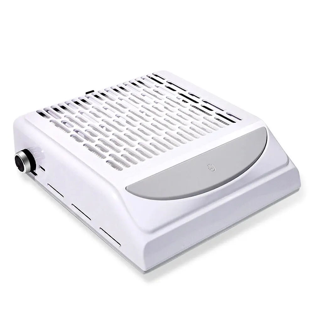 100W krachtige nagelstofafscheider absorber voor manicure geluidsarm professionele nagelstofzuiger stofafzuiger voor acryl: WHITE / EU