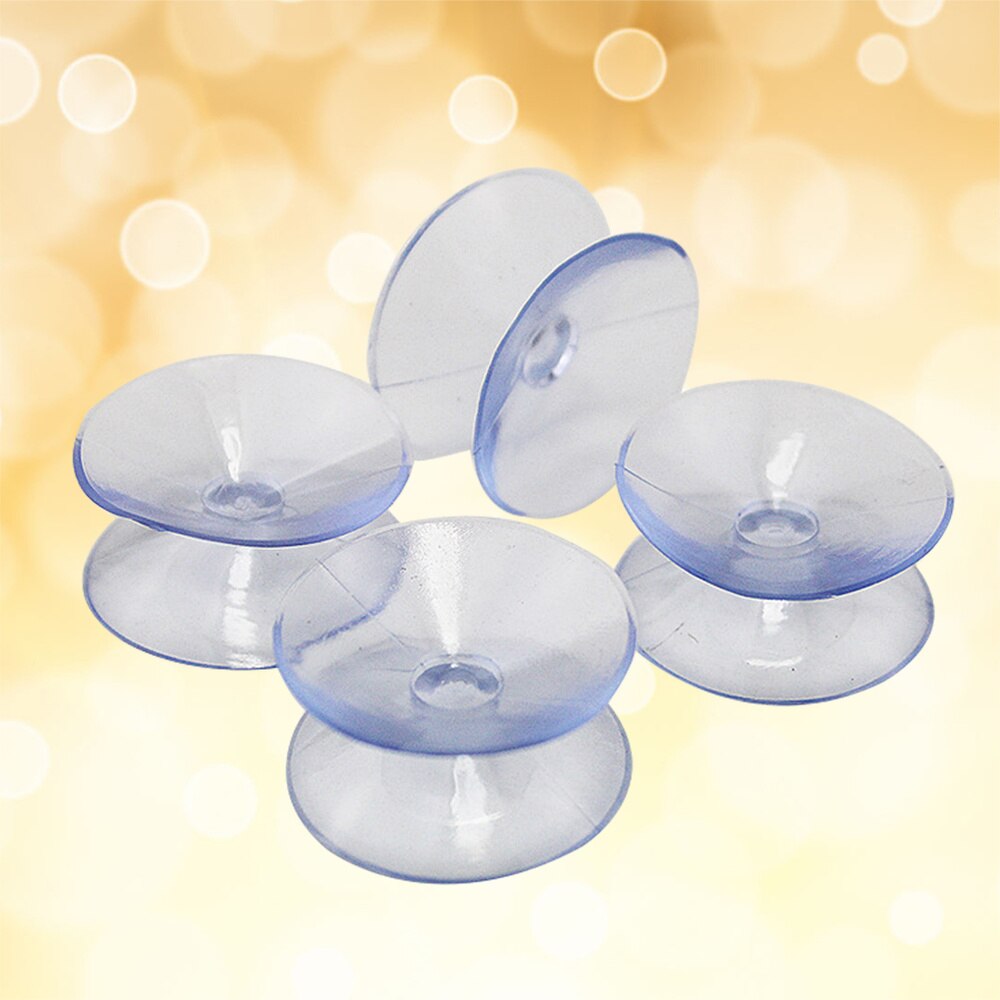 12 stuks 10 x transparante dubbelzijdige zuignappen 20mm rubber voor glazen siliconen zuignappen zonder haken