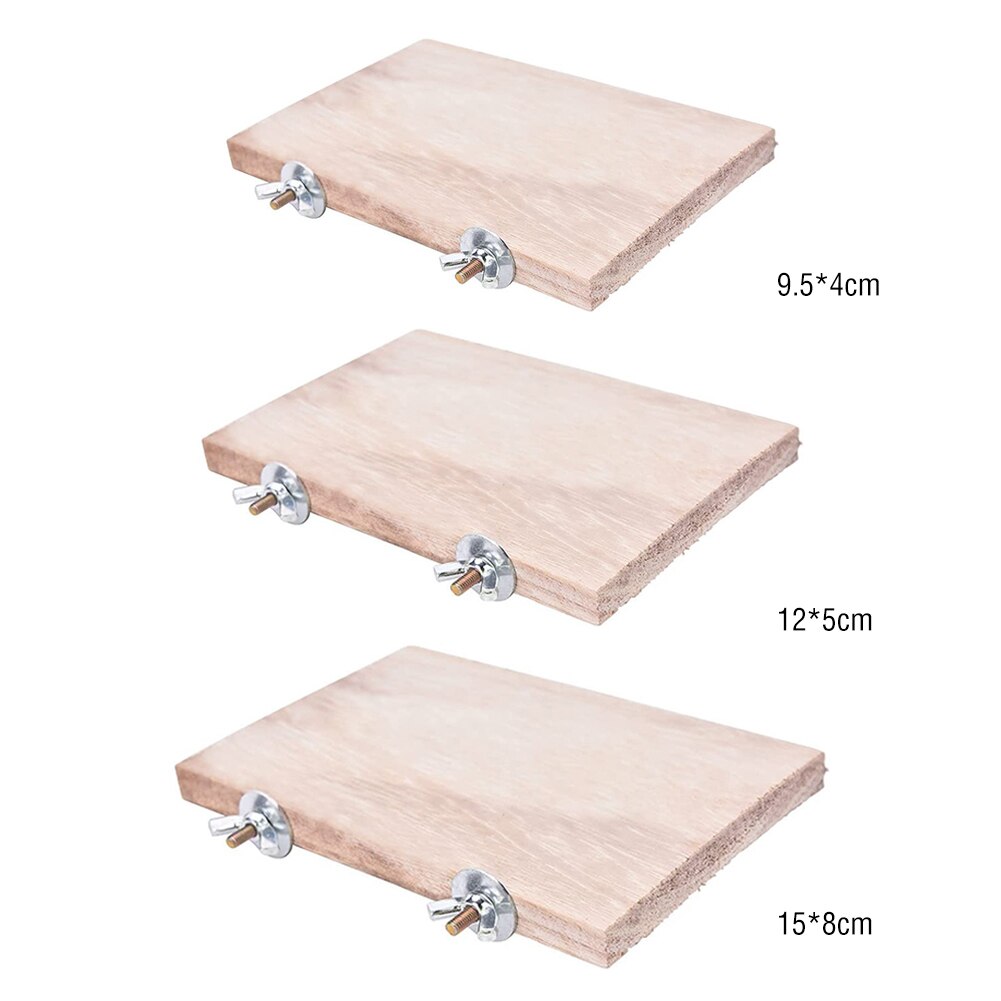 Pet Wood Jumping Platform Climbing Frame Scratch Board Springboard Cage Mounted Guinea Pig Toys House Supplies