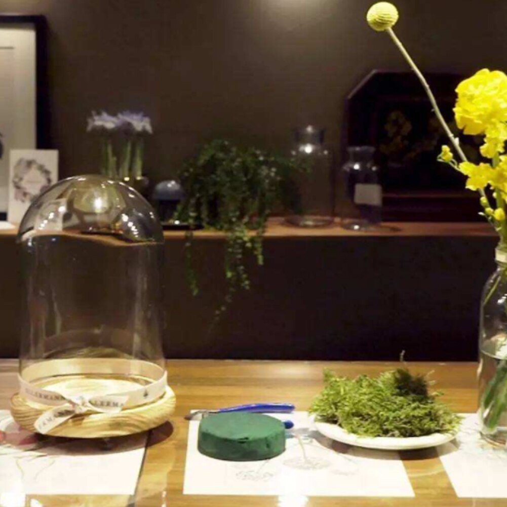 4 Pcs Floral Foam Round Dry Floral Foam Blocks Green Styrofoam Blocks For Artificial Flowers Wedding Decoration