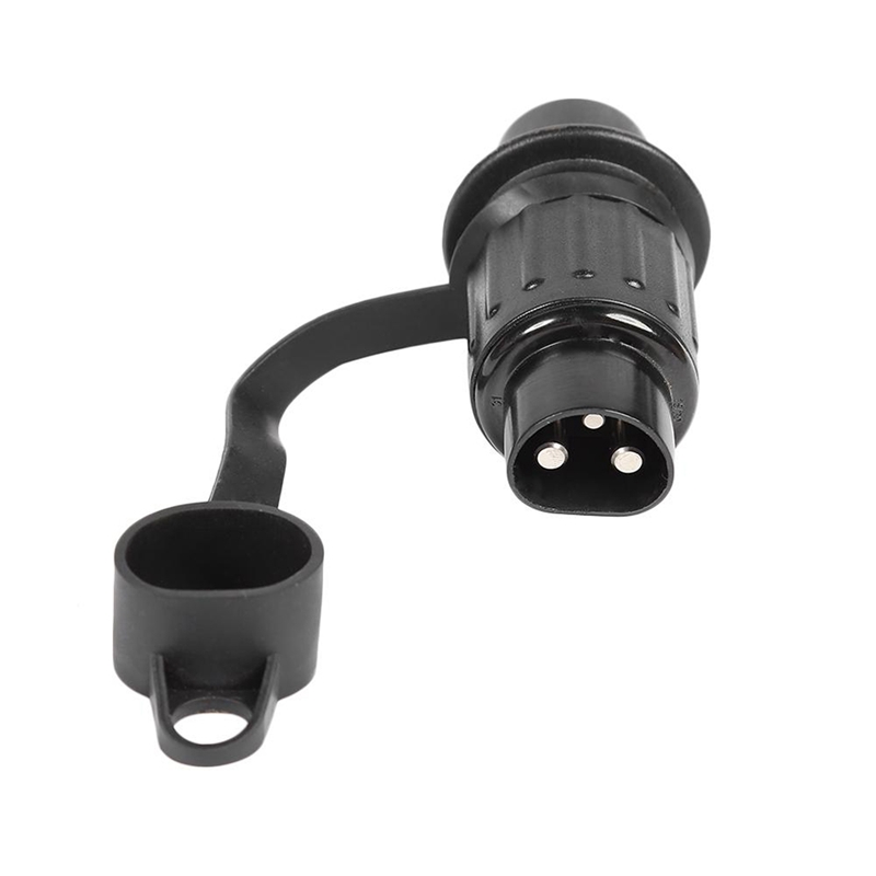 12V 3 Pin Trailer Connectors European ​Waterproof Plug and Socket Adapter Tractor Coupling RV Lorry EU Plug