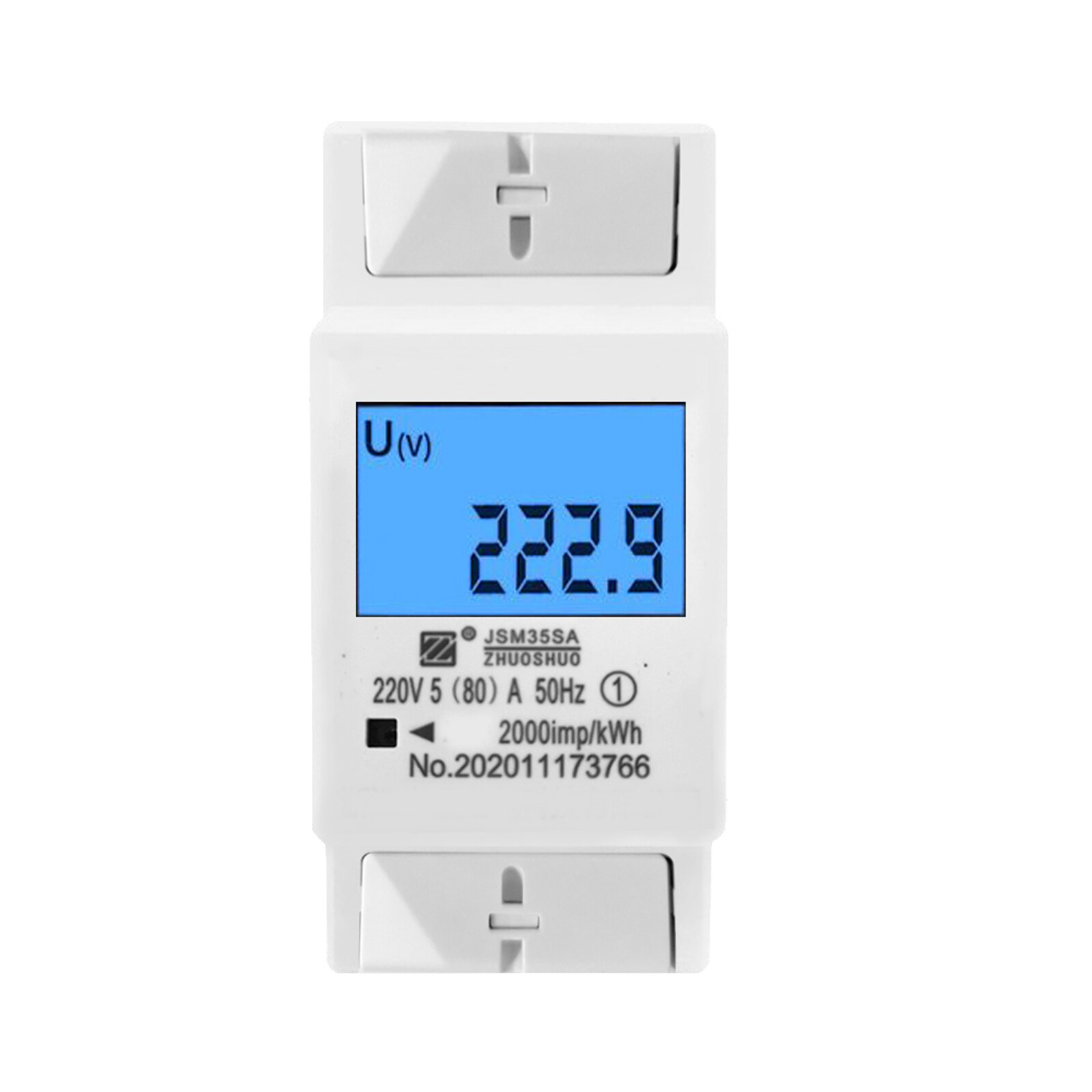 Lcd Digitale Display Stroomverbruik Energie Elektrische Meter Lcd Digitale Eenfase Energiemeter Kwh Energieverbruik Meter