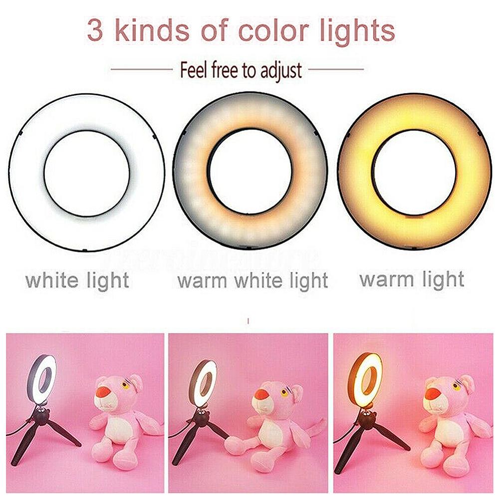 10 zoll Ring Licht mit Stand FÜHRTE Kamera Selfie Licht Ring für Iphone Xiaomi Huawei Samsung handys Stativ und Telefon halter