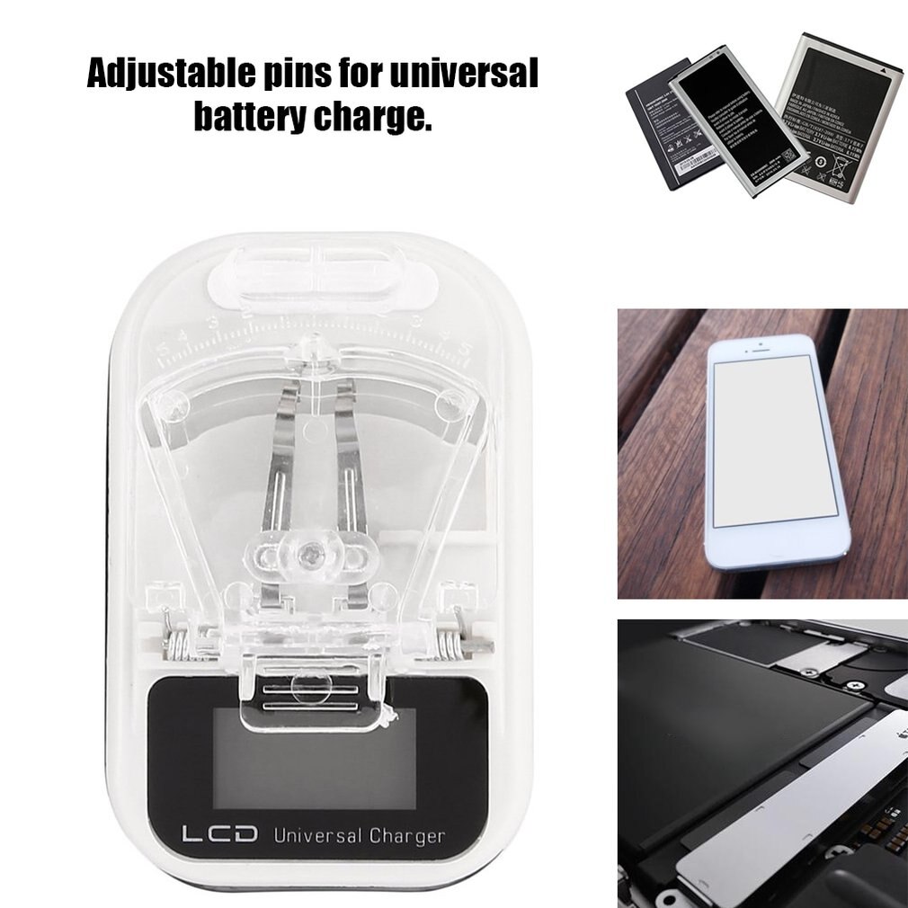 Universal Battery Charger Lcd Indicator Scherm Us Plug Voor Samsung Voor Sony Voor Lg Muur Mobiele Telefoon Oplader