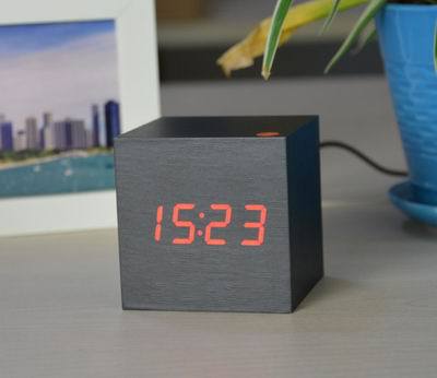 FiBiSonic Upgrade LED Alarm Clock,despertador Temperature Sounds Control LED display desktop Digital table clocks