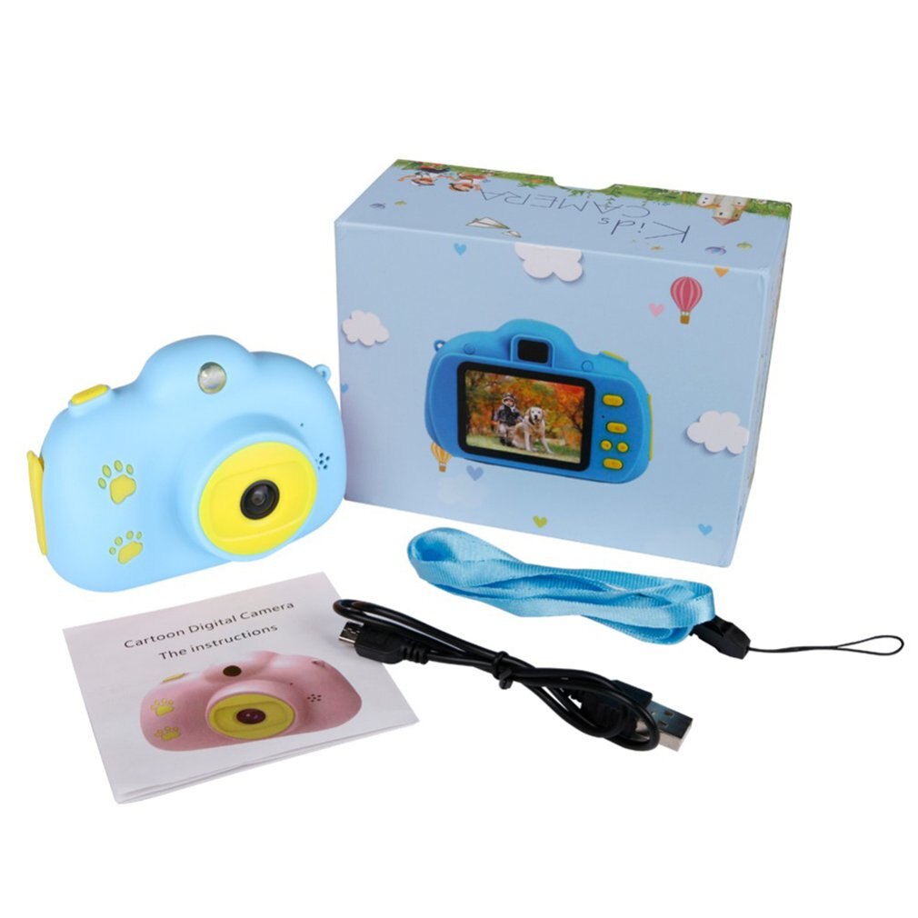 Digitale camera kindercamera speelgoed digitale kindercamera 18mp hd 2.4 inch scherm dual selfie videogame camcorder