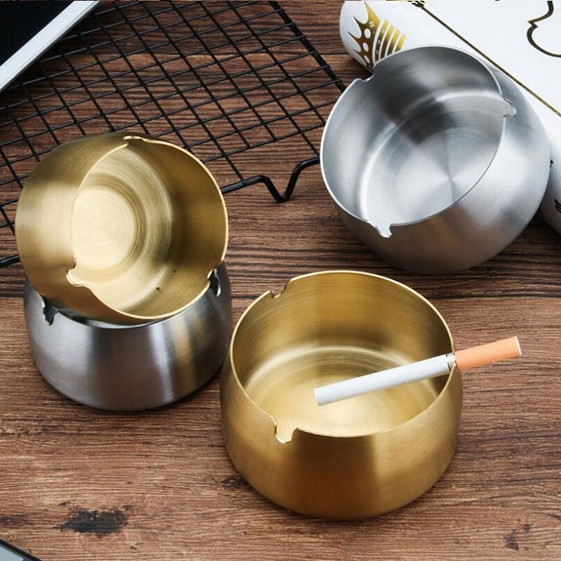 Goud Kleur Rvs Asbak