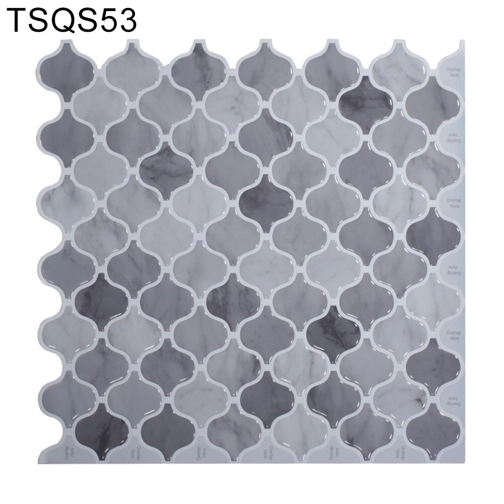 Mosaiikki itseliimautuva laatta backsplash seinätarra vinyyli kylpyhuone keittiö kodin sisustus tee itse vedenpitävä öljynkestävä: Tl 53