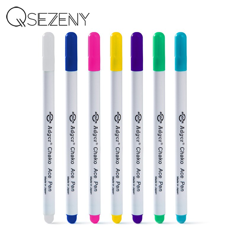 1/6pcs Ink Disappearing Fabric Marker Pen DIY Cross Stitch Water Erasable Pen Dressmaking Tailor's Pen for Quilting Sewing Tools
