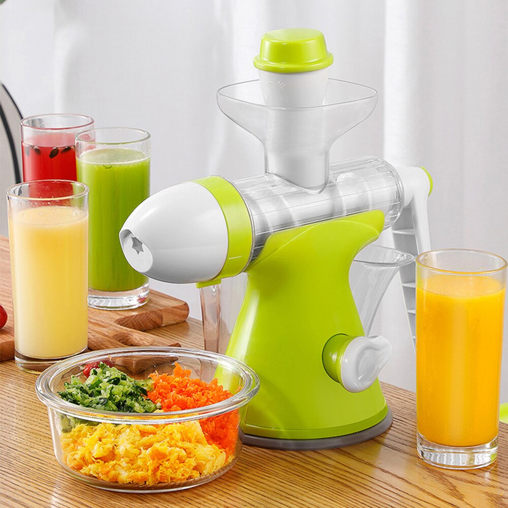 Hand Crank Juicer Multifunction Manual Fruit Squeezer Smoothie Blender Fruit Extractor Orange Lemon Juicer Ice Cream Maker