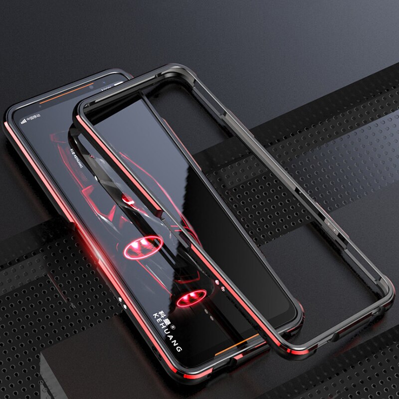 Stoßstange Für Asus ROG Telefon II ZS660KL Fall Ultra Dünne Aluminium Metall Stoßfest Harte Telefon Fall Abdeckung für Asus Zenfone rogphone 2