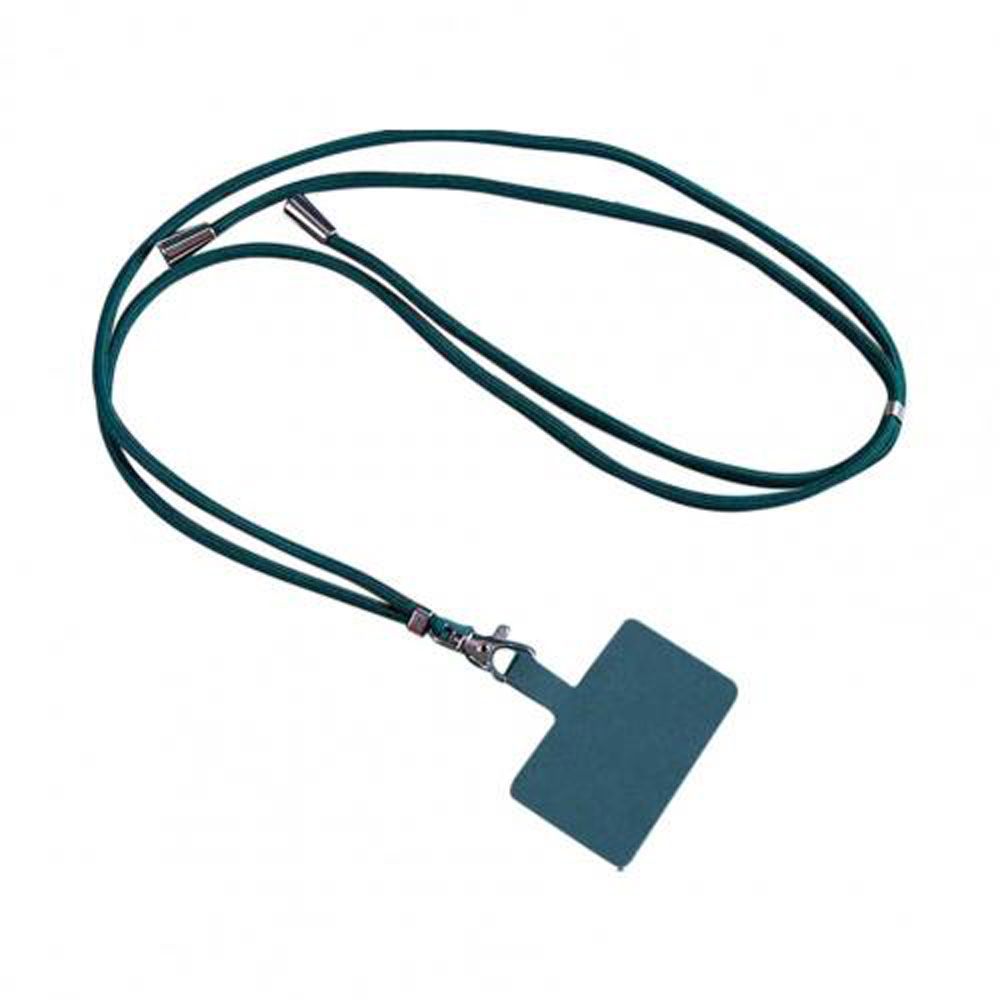 Adjustable Crossbody Patch Phone Lanyards Mobile Phone Strap Lanyard Nylon Soft Rope Cell Phone Charm Hanging Cord Back Sticker: green