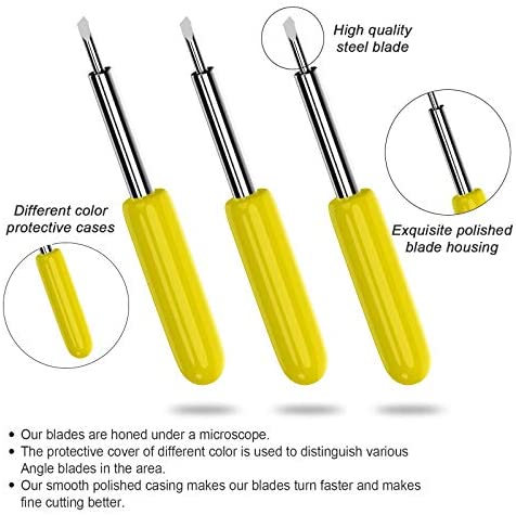 10PCS Replacement Deep Point Cutting Blades Cricut Maker/Maker 3 Cutting Machines Explore Air/Air 2/Explore Air 3 Cut Blade: 31mm