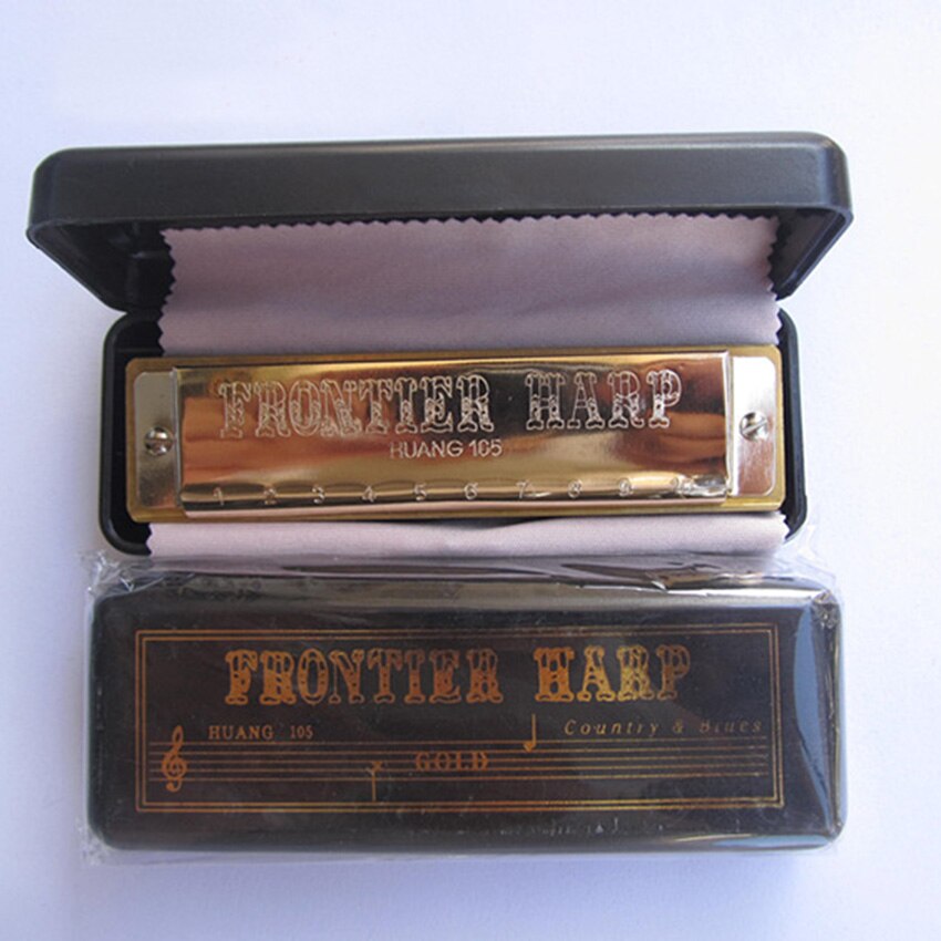 Harmonica Golden 10 Gaten C Sleutel Bruce Mondharmonica Muziekinstrument Diatonische Gaita Blues Jazz band Instrumentos musicais harp