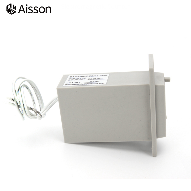 CSK-CKW 4/5/6-Digit Elektromagnetische Teller Met Handmatige Afsluitbare Puls Teller Meerdere Spanningen DC24V AC220V