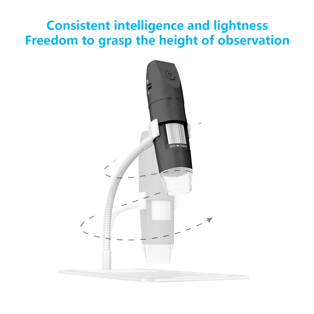 USB Digital Microscope 1000X 8 LED 2MP Electronic Microscope Endoscope Zoom Camera Magnifier WIFI Portable