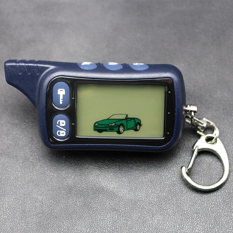 Tomahawk TZ9010 LCD Remote Controller Keychain,TZ-9010 Key Chain Fob for Vehicle Security 2-Way Car Alarm System TZ 9010