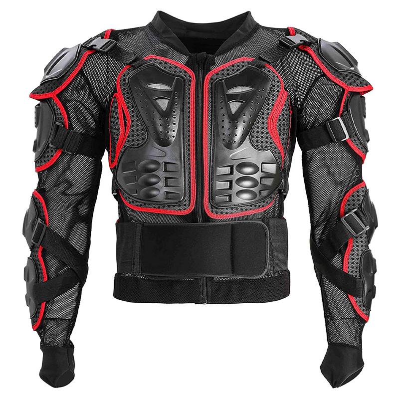 Motorcycle full body Armor jackets men elbow shoulder chest back pad protector Protection Protective Gear Clothing jackets: XL