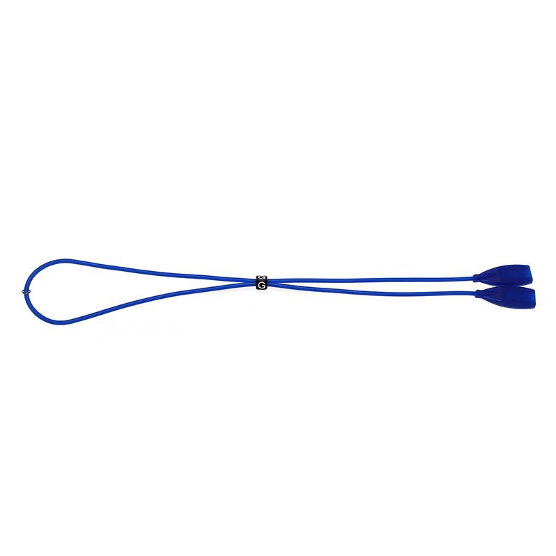 Correas elásticas de lentes de silicona antideslizantes para gafas deportivas cuerdas de cuerda con ganchos para los oídos gafas de sol soporte de cordón de banda de cadena: dark blue