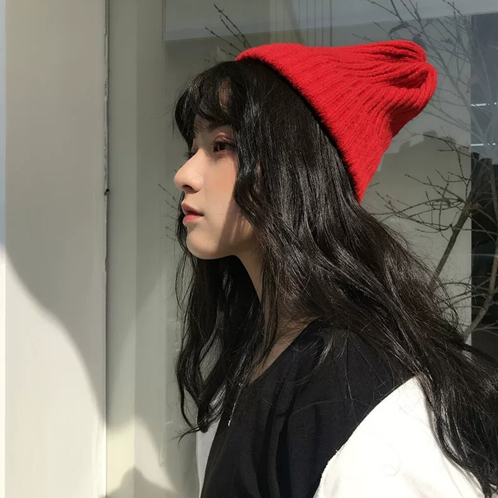 Vinterhatte til kvinder mænd strikket hue stribet ... – Grandado