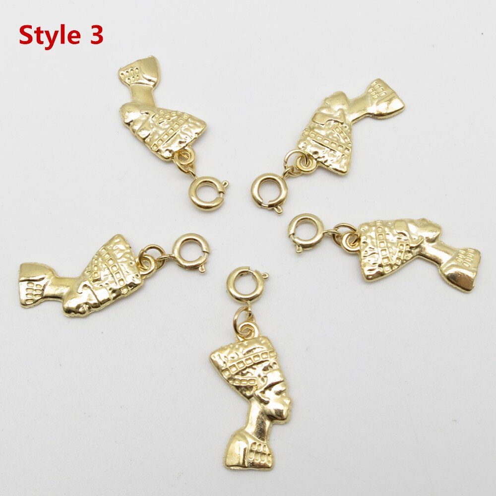 5 stks/pak shell boom DIY Charms haar vlecht dread dreadlock kralen clips manchetten ringen Gouden Sluitingen Sieraden dreadlock accessoires