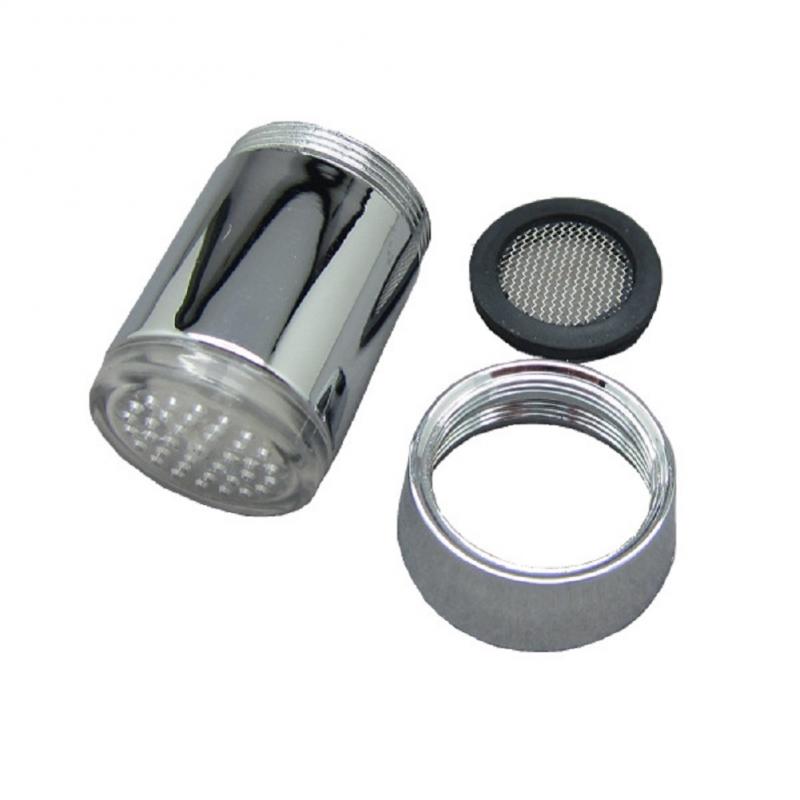 changeante lueur lumière-up LED robinet d'eau cuisine robinet de douche robinet lumineux buse tête salle de bain lumière 3 couleur 7 couleurs: 24mm Adapter