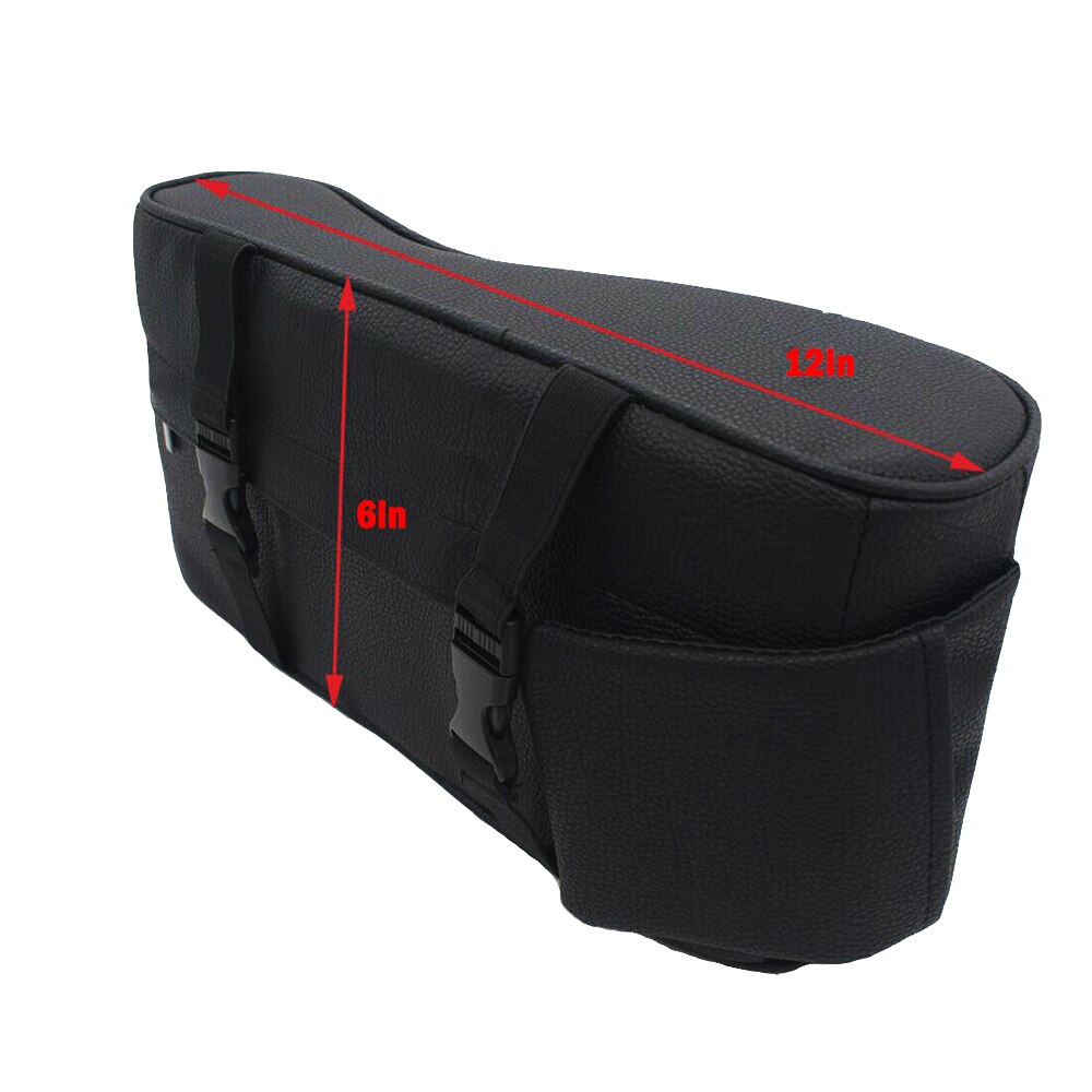 Auto Centrale Armsteun Lederen Pad Zwarte Auto Center Arm Rest Zetel Doos Mat Kussen Kussensloop Voertuig Beschermende Styling