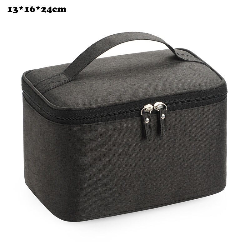 Large-capacity Cosmetic Bag Travel Convenient Toilet Bag Men's Outdoor Travel Storage Bag Waterproof Women Makeup Case: Black