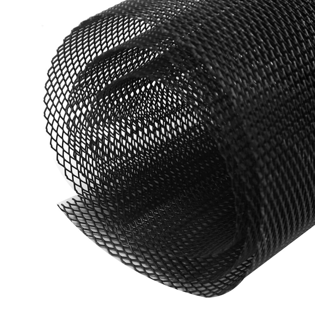 Car Aluminum Alloy Rhombic Mesh Grill Cover Bumper Fender Hood Vent Protector Grill Universal Cuttable Front Radiator Grills