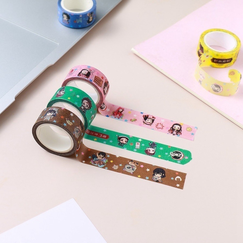 2 pieces/set of cartoon tape paper label sticker decorative Diy scrapbook masking office school supplies