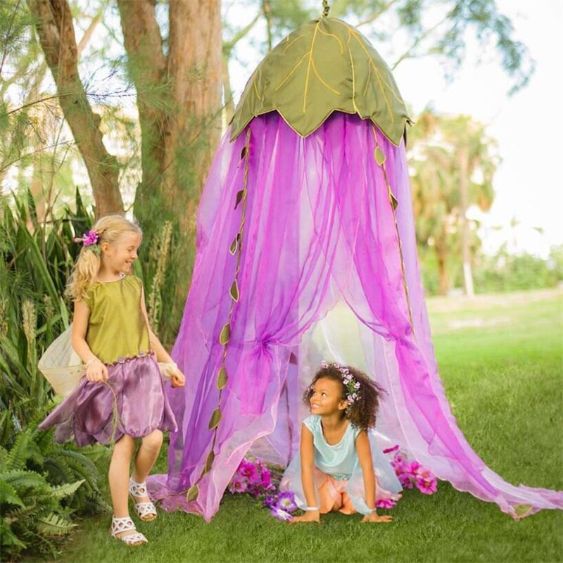 Bebê verão novo estilo berinjela tenda berço rede infantil cama redonda portátil berço dobrável dossel compensação kidsrooms quartos decoração