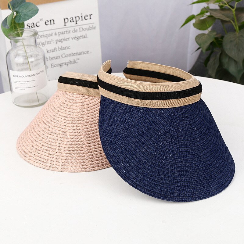 Susi & Rita gorra visera de verano para mujer, sombreros de paja de ala ancha, sombrero de playa para mujeres , sombrero Casual vacío, gorra Casquette
