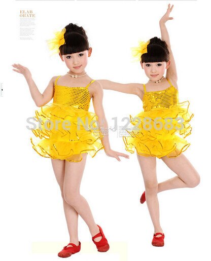 Sequin Kids Girls Jazz Dance Wear Modern Dance Costumes Kids Modern Dance Dresses