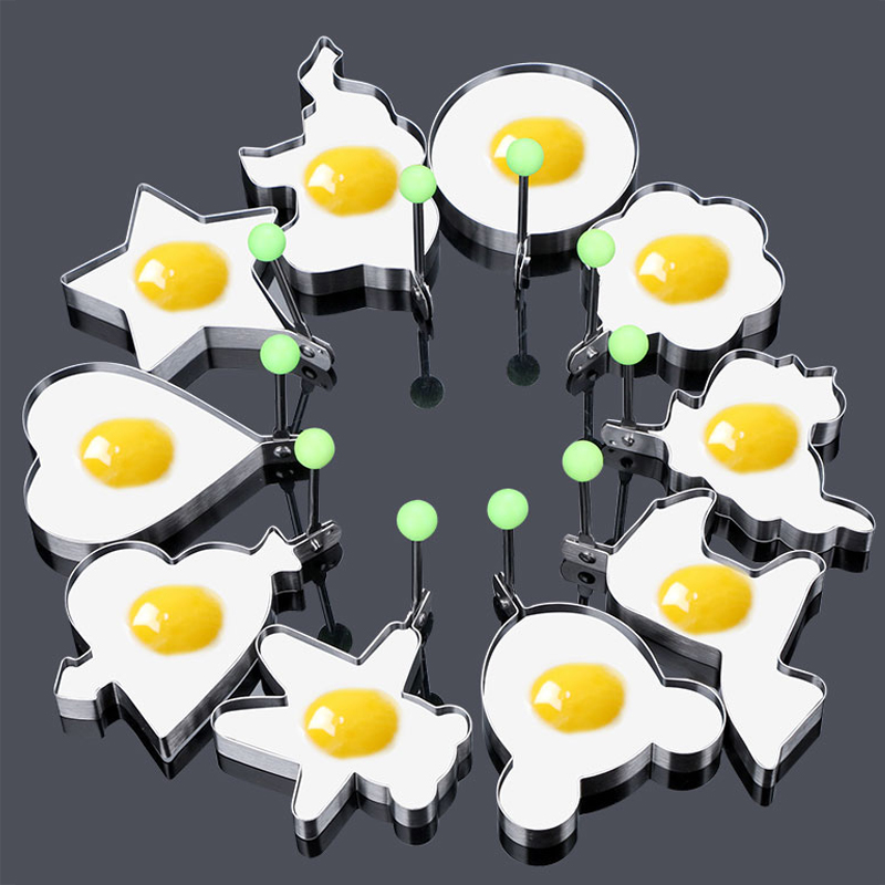 Omelette moule Omelette décoration Omelette crêpe cuisson amour forme outil cuisine accessoires outil 4/3/2 acier inoxydable métal