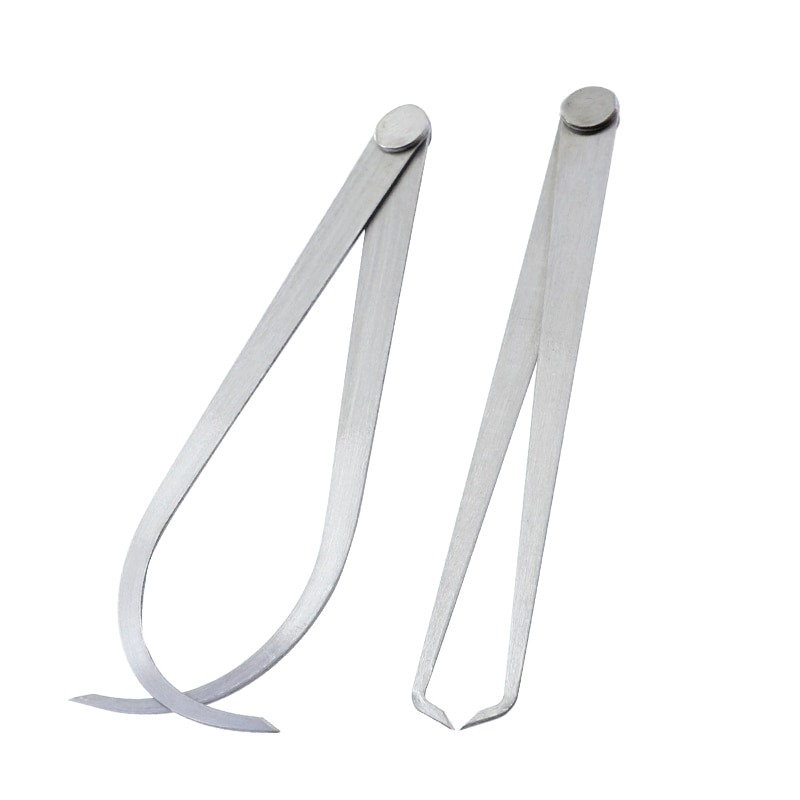 2 Pcs Calipers 150-450mm Metal Firm Joint Inside And Outside Calipers Sculpture Carving Measurement Tool