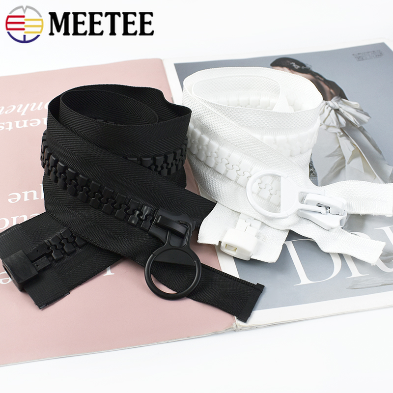 20 # Meetee 60/75/80/100/150/200 cm extra grote hars rits donsjas jas open ritsen vervangbare ritssluiting reparatie accessoires