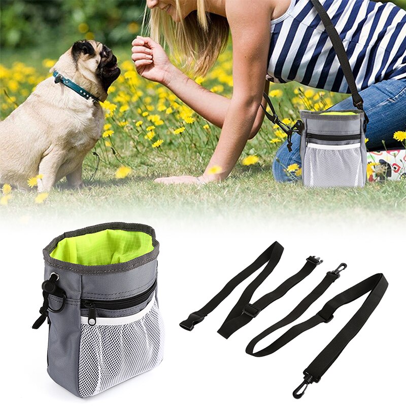 Nueva bolsa de entrenamiento para perro mascota, bolsa de entrenamiento portátil, cebo, cebo, perros, agilidad, bolsa de almacenamiento para alimentos, bolsas de cintura de recompensa