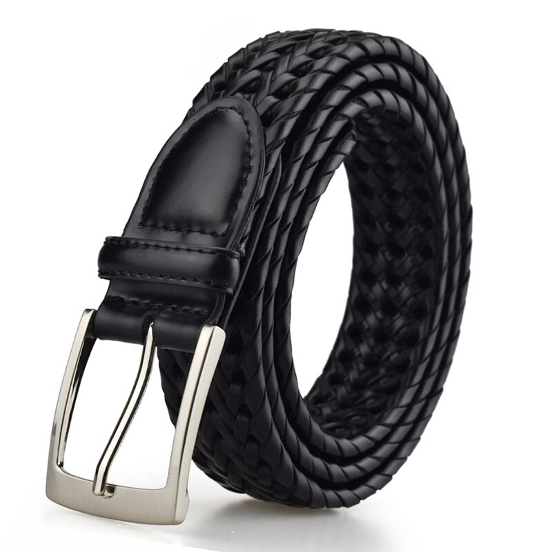 Heren leren riem met gesp, verstelbare riem, luxe vrijetijdsriemen met metalen gesp voor heren, herenriemen: 125cm