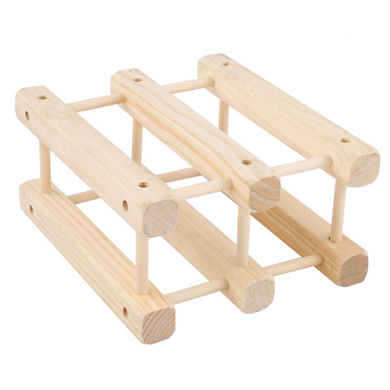 Estante de madera plegable para vino, soporte para gabinete de botellas, organizador de estante de madera, almacenamiento para vitrina Retro: 486556